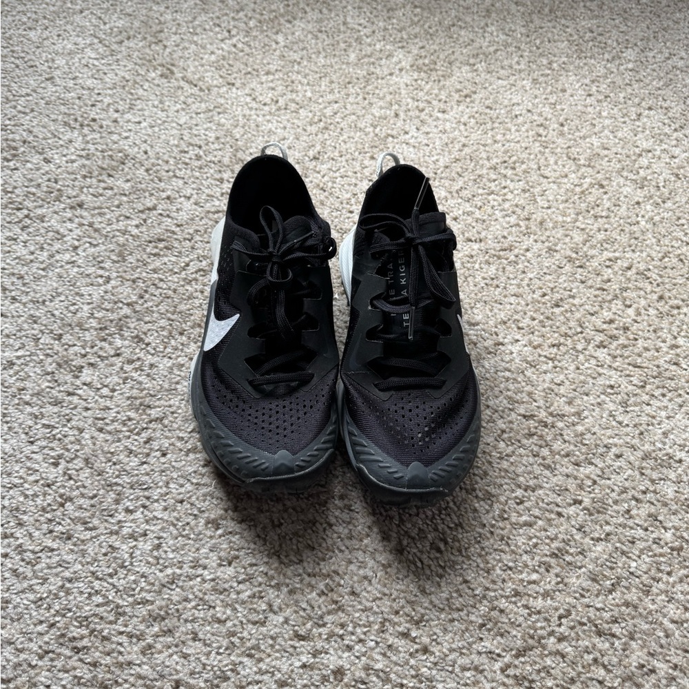 Black and White Nike Trail Running Shoes